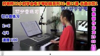 12小时学会电子琴视频,电子琴入门必备视频教程